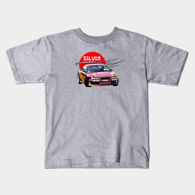Nissan Silvia Kids T-Shirt by AdriaStore1